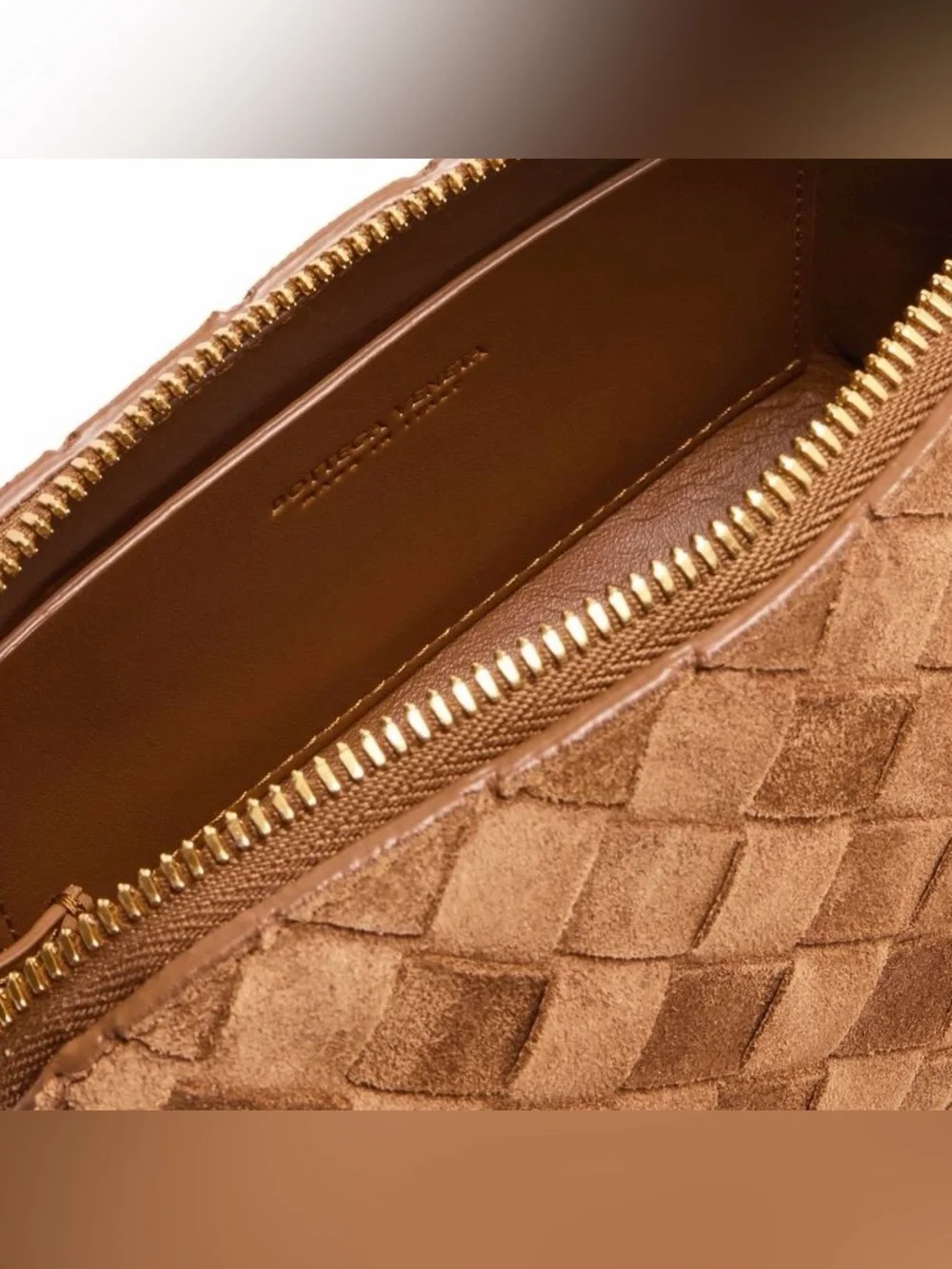 BOTTEGA VENETA Concert Intrecciato suede leather crossbody bag pouch - Picture 5 of 8